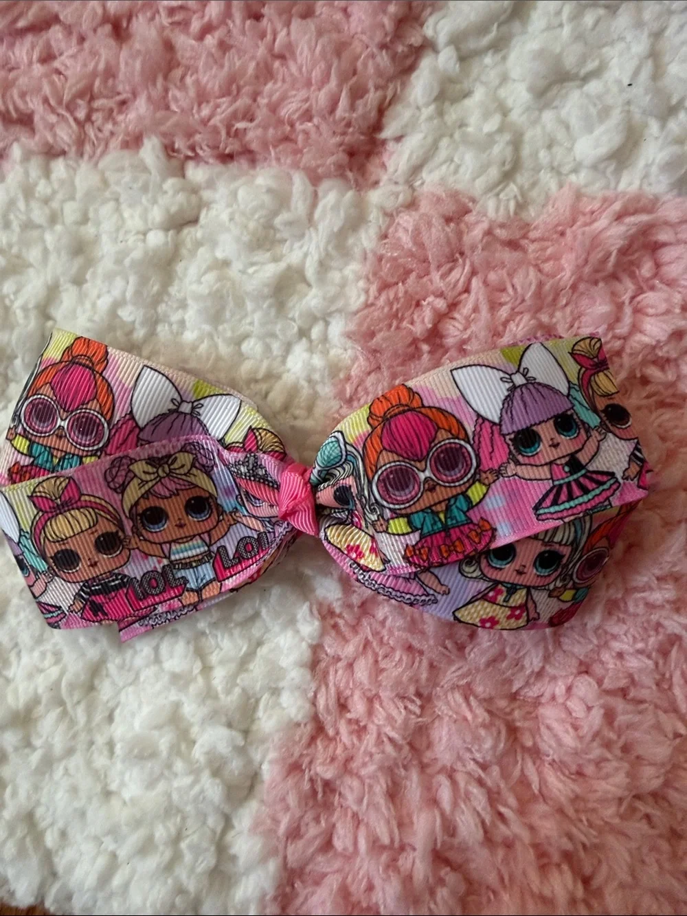 Assorted Girls' Hair Bows - Pink, Black, Green, White, Multicolor